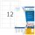 HERMA Etiketten 10304 weiß 88,9 x 46,6 mm, 100 Blatt