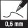 edding 88 Office F Fineliner blau 0,6 mm, 1 St.