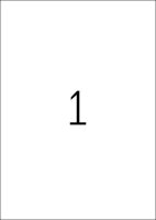 HERMA Etiketten 10315 weiß 210,0 x 297,0 mm, 100 Blatt