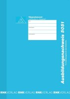 RNK-Verlag Ausbildungsnachweis, wöchentliche/monatliche Eintragungen Formularbuch 5051, 1 St.