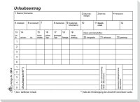 RNK-Verlag Urlaubsabwesenheitsmeldung Formularbücher...