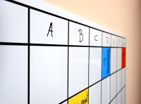 rocada Whiteboard Skin Planner 115,0 x 75,0 cm weiß lackierter Stahl