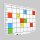 rocada Whiteboard Skin Planner 115,0 x 75,0 cm weiß lackierter Stahl