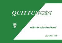 Quittung, MwSt. separat ausgewiesen Formularbuch 4100, 1 St.