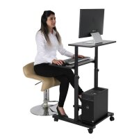 update displays Stehpult höhenverstellbar schwarz