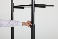 update displays Stehpult höhenverstellbar schwarz