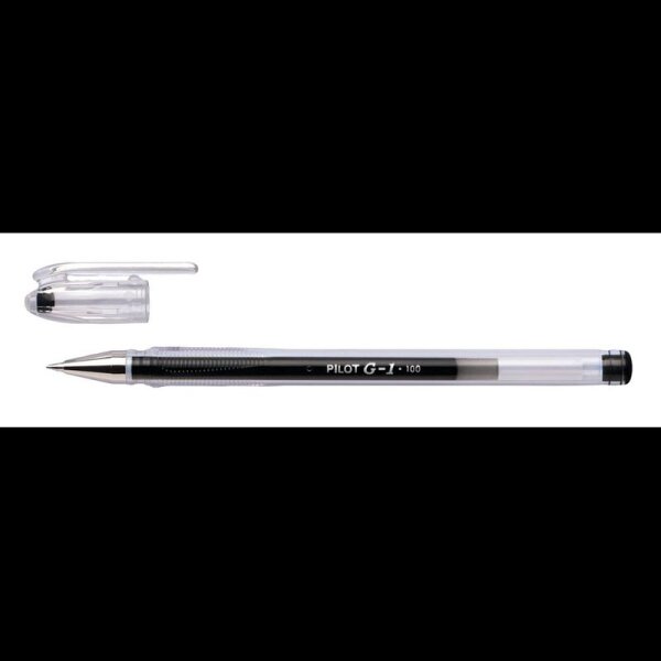 PILOT G1 Gelschreiber transparent 0,3 mm, Schreibfarbe: schwarz, 1 St.