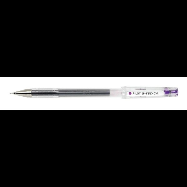 PILOT G-Tec C4 Gelschreiber transparent 0,25 mm, Schreibfarbe: lila, 1 St.