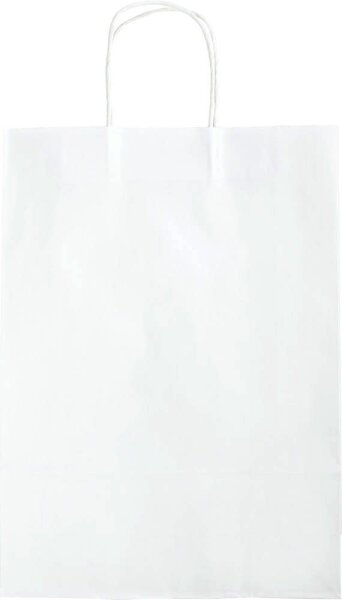 folia Papier-Tragetaschen XL weiß 31,0 x 42,0 cm, 15 St.
