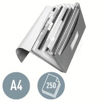 LEITZ Fächermappe WOW 4589 6 Fächer schwarz, 1 St.