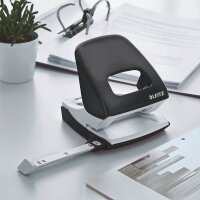 LEITZ Locher NeXXt 5008 WOW schwarz-metallic, 1 St.