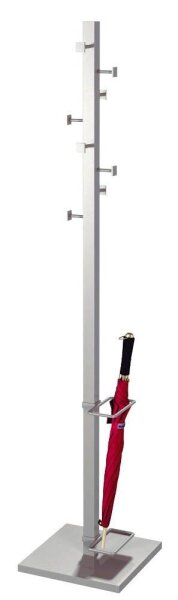 Kerkmann Kleiderständer Slim Line 30622314 silber Metall 8 Haken 31,0 x 175,0 cm, 1 St.