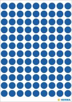HERMA Klebepunkte 1833 dunkelblau Ø 8,0 mm, 10x...