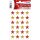 HERMA Aufkleber 3732 Sterne, rot/gold, 10x 24 Etiketten  ( 3732 )