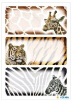 HERMA Schuletiketten 5877 Afrikanische Tiere, 9 Etiketten