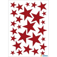 HERMA Aufkleber 15099 Sterne, rot, 10x 27 Etiketten  (...