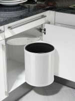 Hailo 3555-001 Einbau-Mülleimer 15,0 l weiß, 1...