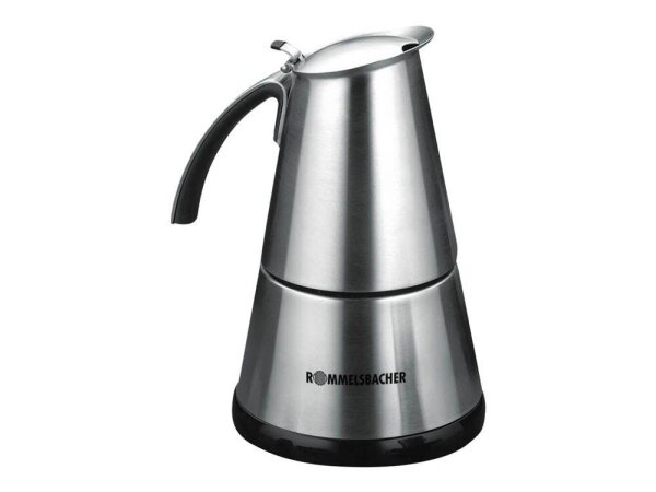 Rommelsbacher EKO 364 E Espressokocher elektrisch silber, 4 Tassen  ( EKO 364/E )