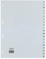 HETZEL Ordnerregister DIN A4 Vollformat A-Z grau...