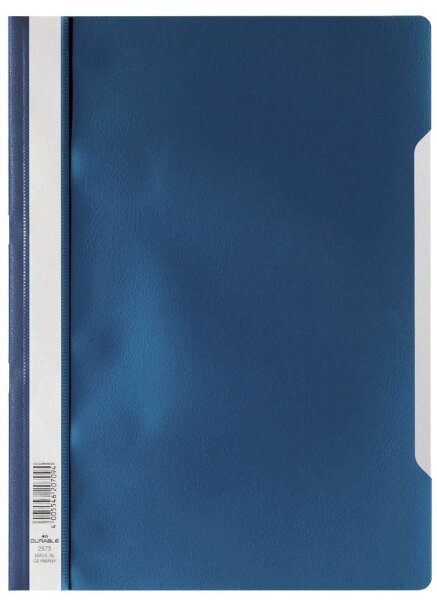 DURABLE Schnellhefter 2573 Kunststoff dunkelblau DIN A4, 10 St.