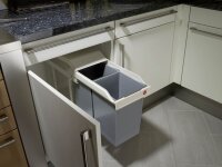 Hailo 3659-001 Einbau-Mülltrenner 2x 14,0 l grau, 1 St.