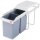 Hailo 3659-001 Einbau-Mülltrenner 2x 14,0 l grau, 1 St.