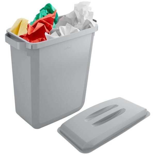 DURABLE DURABIN® ECO Mülleimer 60,0 l grau, 1 St.