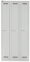 BISLEY LIGHT Spind lichtgrau GL09T1645, 3 Schließfächer 90,0 x 50,0 x 185,0 cm