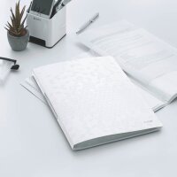 LEITZ WOW Sichtbuch DIN A4, 40 Hüllen weiß-metallic, 1 St.