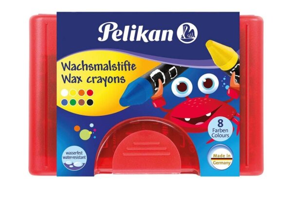 Pelikan 665/8 Wachsmalstifte farbsortiert, 8 St.