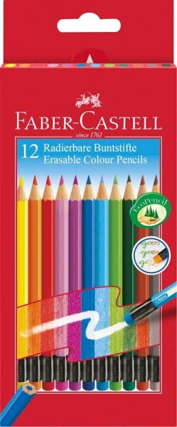 FABER-CASTELL Buntstifte farbsortiert, 12 St.