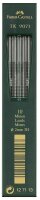 FABER-CASTELL TK 9071 Fallminen-Bleistiftminen schwarz 3H...
