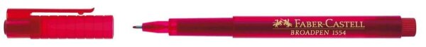 FABER-CASTELL Broadpen Document 1554 Fineliner rot 0,8 mm, 1 St.