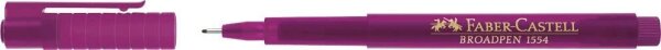 FABER-CASTELL Broadpen Document 1554 Fineliner pink 0,8 mm, 1 St.