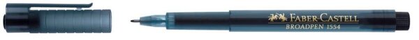 FABER-CASTELL Broadpen Document 1554 Fineliner schwarz 0,8 mm, 1 St.