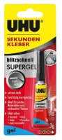 UHU blitzschnell SUPERGEL Sekundenkleber 3,0 g, 1 St.