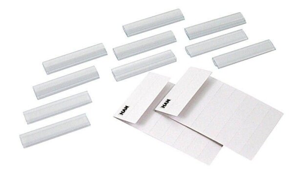HAN Beschriftungsschilder mit Clip transparent, 10 St.