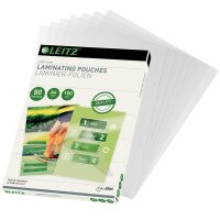 LEITZ Laminierfolien 33818 glänzend für A4 80...