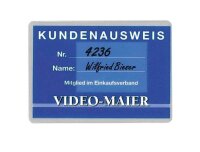 LEITZ Laminierfolien glänzend für Kreditkartenformat 125 micron, 100 St.