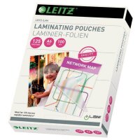 LEITZ Laminierfolien glänzend für A6 125 micron, 100 St.