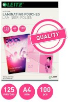 LEITZ Laminierfolien glänzend für A4 125 micron, 100 St.