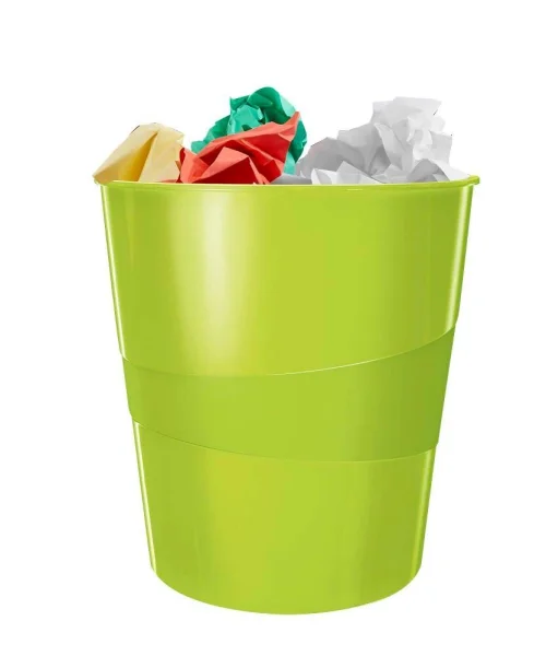 LEITZ WOW Duo Colour Papierkorb 15,0 l grün, 1 St.