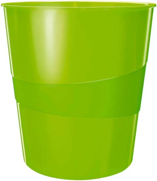 LEITZ WOW Duo Colour Papierkorb 15,0 l grün, 1 St.
