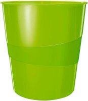 LEITZ WOW Duo Colour Papierkorb 15,0 l grün, 1 St.