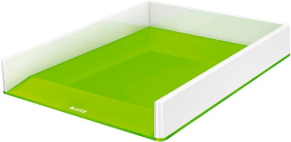 LEITZ Briefablage WOW Duo Colour perlweiß/grün DIN A4, 1 St.