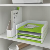 LEITZ Briefablage WOW Duo Colour perlweiß/grün DIN A4, 1 St.