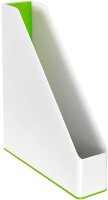 LEITZ Stehsammler WOW Duo Colour 53621054 perlweiß/grün Kunststoff, DIN A4, 1 St.
