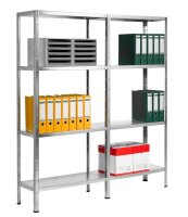 SCHULTE Schwerlastregal 194008-V silber 80,0 x 35,0 x 180,0 cm
