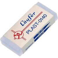 Läufer Radiergummi PLAST-0140 weiß, 1 St.
