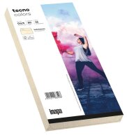tecno Briefumschläge colors DIN lang+ mit Fenster hellchamois haftklebend 25 St.